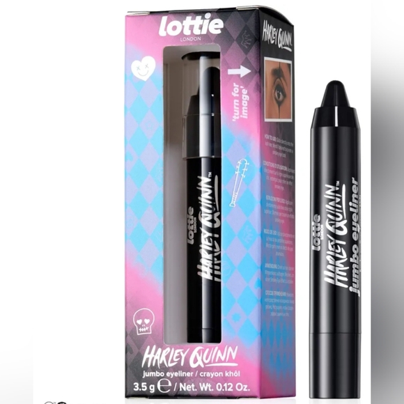 Lottie London Other - Lottie London Harley Quinn Jumbo Eyeliner black & cosmetic sponge